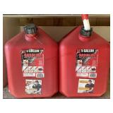 Two 5 Gallon Gas Cans