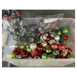 Large Tote of Miscellaneous Christmas Ornaments