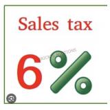 Reminder:  6% Sales Tax and 10% Buyer