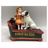 Cast Iron Speaking Dog Coin Bank