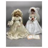 Porcelain Dolls in Wedding Dresses