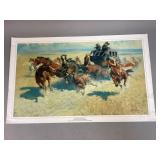 "Downing The Nigh Leader" By: Frederic Remington