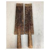 Primitive Wooden Wine Paddles