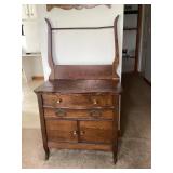 Antique Oak Wash Stand