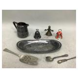 Decorative Silver Plate Bells, Serving Ware & More