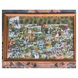 Framed Puzzle of the State of Pennsylvania