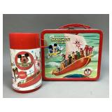 Aladdin Mickey Mouse Lunch Box With Thermos