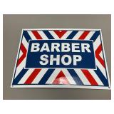 Barber Shop Single Sided Porcelain Sign