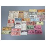 Vintage Circus and Fair Tickets