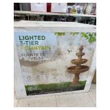 Lighted 3-Tier fountain from Garden Treasures NIB