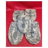 5- Military Surplus Digital Molle 2 Entrenching Tool Pouches