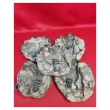 5- Military Surplus Modular Molle 2 Canteen Pouches