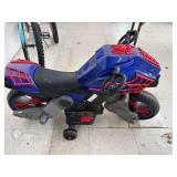 Toddler Spiderman Ride on Motorcycle w/ Training Wheels