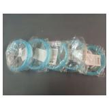 5 New Blue Lighted Bangles