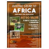 5 Day 3 Animal Guided Hunting Safari to Africa