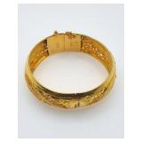 40.2g .999 gold bangle bracelet;