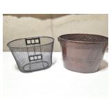 DECOR METAL BUCKET AND BASKET