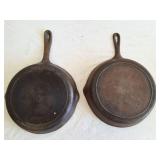 2 CAST IRON SKILLETS