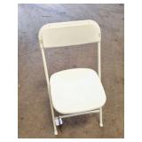 50 WHITE FOLDING CHAIRS- NEWER