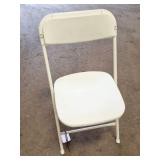 50 WHITE FOLDING CHAIRS- NEWER