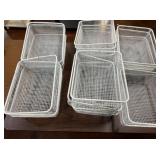 MISC WIRE BINS, WHITE