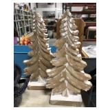 PAIR OF DECOR TREES