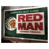 METAL RED MAN SIGN