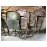 GROUP LOT OF (4) FOLDING CHAIRS