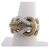 925/18K Stephen Lagos Diamond Newport Knot Ring