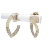 14K YG Facet Barcelona Diamond Earrings