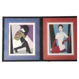 Two, Ltd Edition Patrick Nagel Framed Lithographs