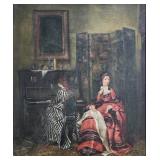 Unclearly Signed 24x20 O/C Music Room, Genre