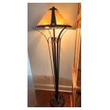 Pair of Metal Arts and Crafts Style Floor Lamps