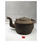 Primitive Cast Iron Tea Pot