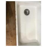 Antique Cast Iron Enamel Sink