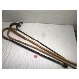 4 Vintage Walking Sticks/Canes