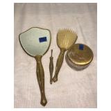 4 Piece Vintage Grooming Set