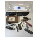 Pocket Knives, Knives, & Sharpening Stone