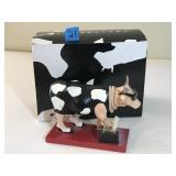 Ceramic Cow Parade Figure in Box 6"