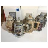 4 Avon Beer Steins