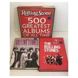 3 Rolling Stone Hard Cover Books