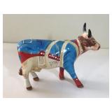 Cow Parade Painted & Glazed Ceramic Cow 6"