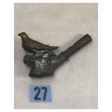 Antique Metal Cast Bird Whistle