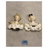 Small Lady Wall Plaques