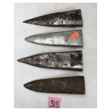 4 Antique Tobacco Knives