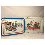 2 Vintage TV Trays