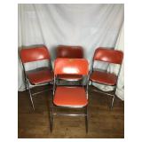 MCM Samsonite Folding Vinyl Seat/Back Chairs