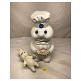 Pillsbury Dough Boy Cookie Jar & Figure