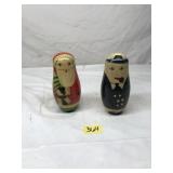 2 Vintage Nesting Dolls