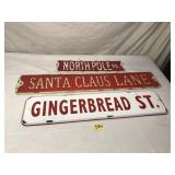 3 Christmas Theme Signs